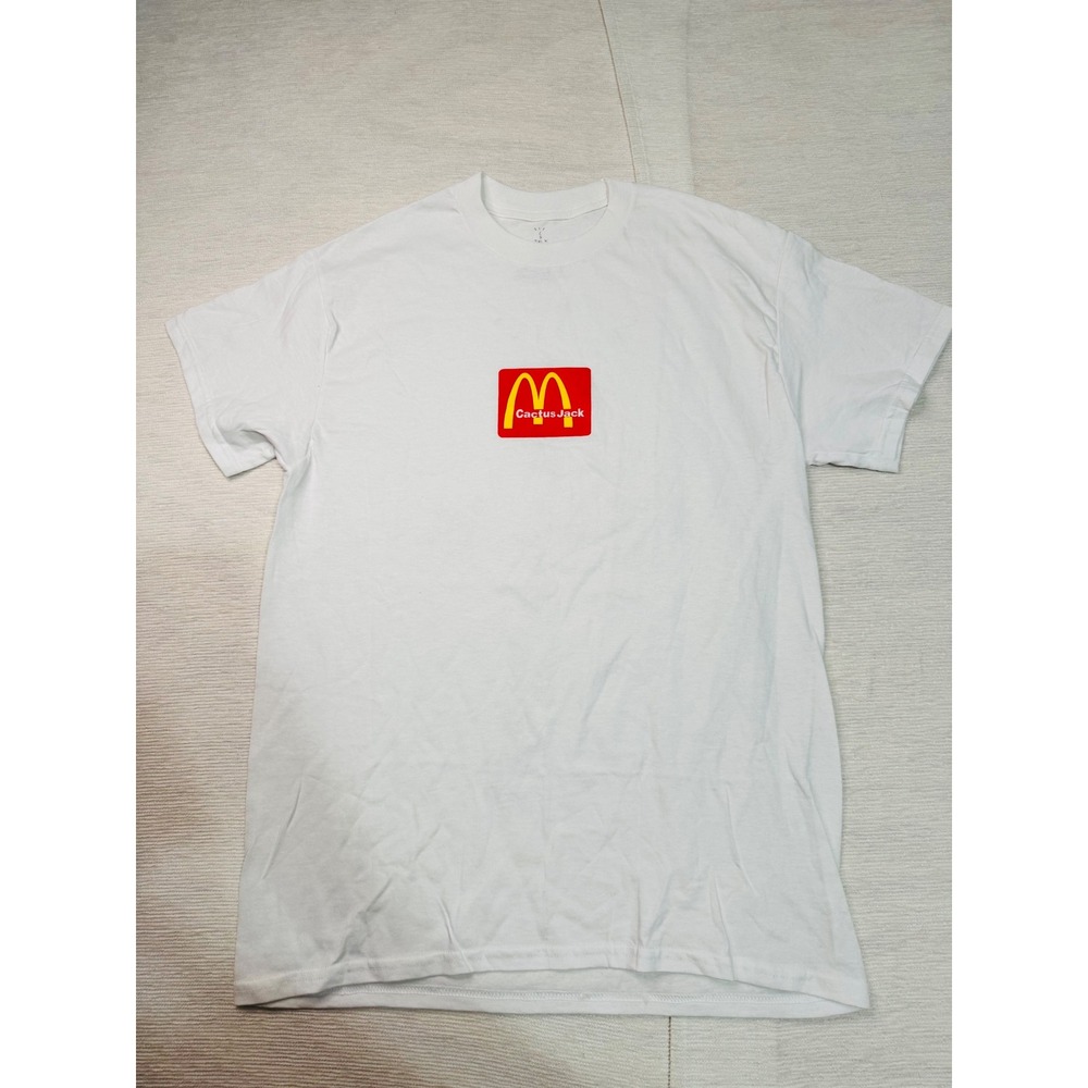 Travis Scott Cactus Jack McDonalds Sesame T-Shirt White Mens Medium